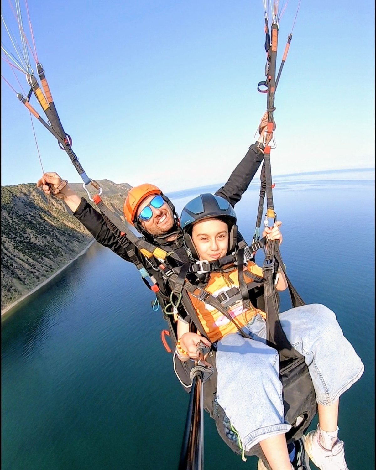 250 metre pist tandem yamaç paraşütü
